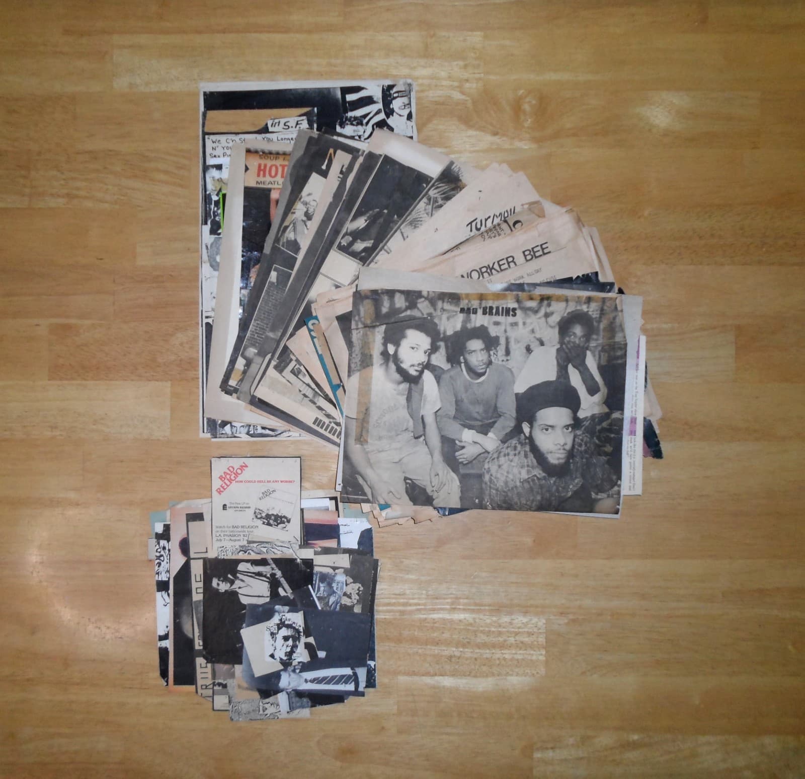 Vintage Punk Rock Magazine Clippings Pictures Drawings Lot 1970s 1980s 70s 80s