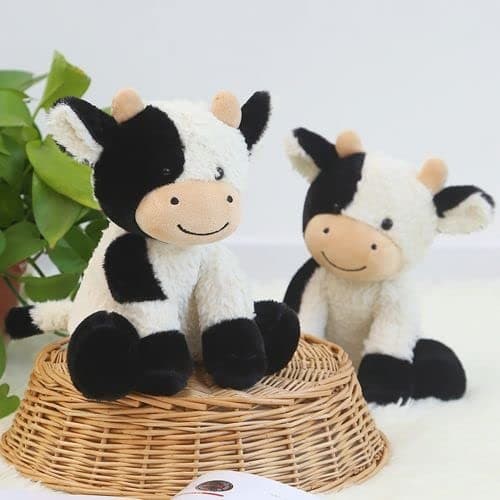 9 inches Cow Stuffed Animal Soft Plush Cute Cow Doll for Boys Girls Style 1 6