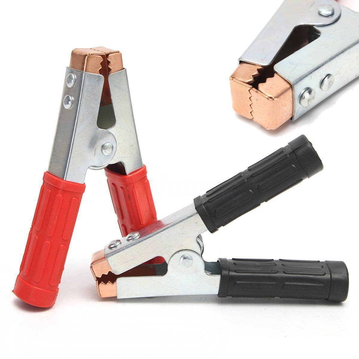 2 X 600A New Heavy Duty Crocodile Alligator Vehicle Boat Battery Test Clip Clamp 6