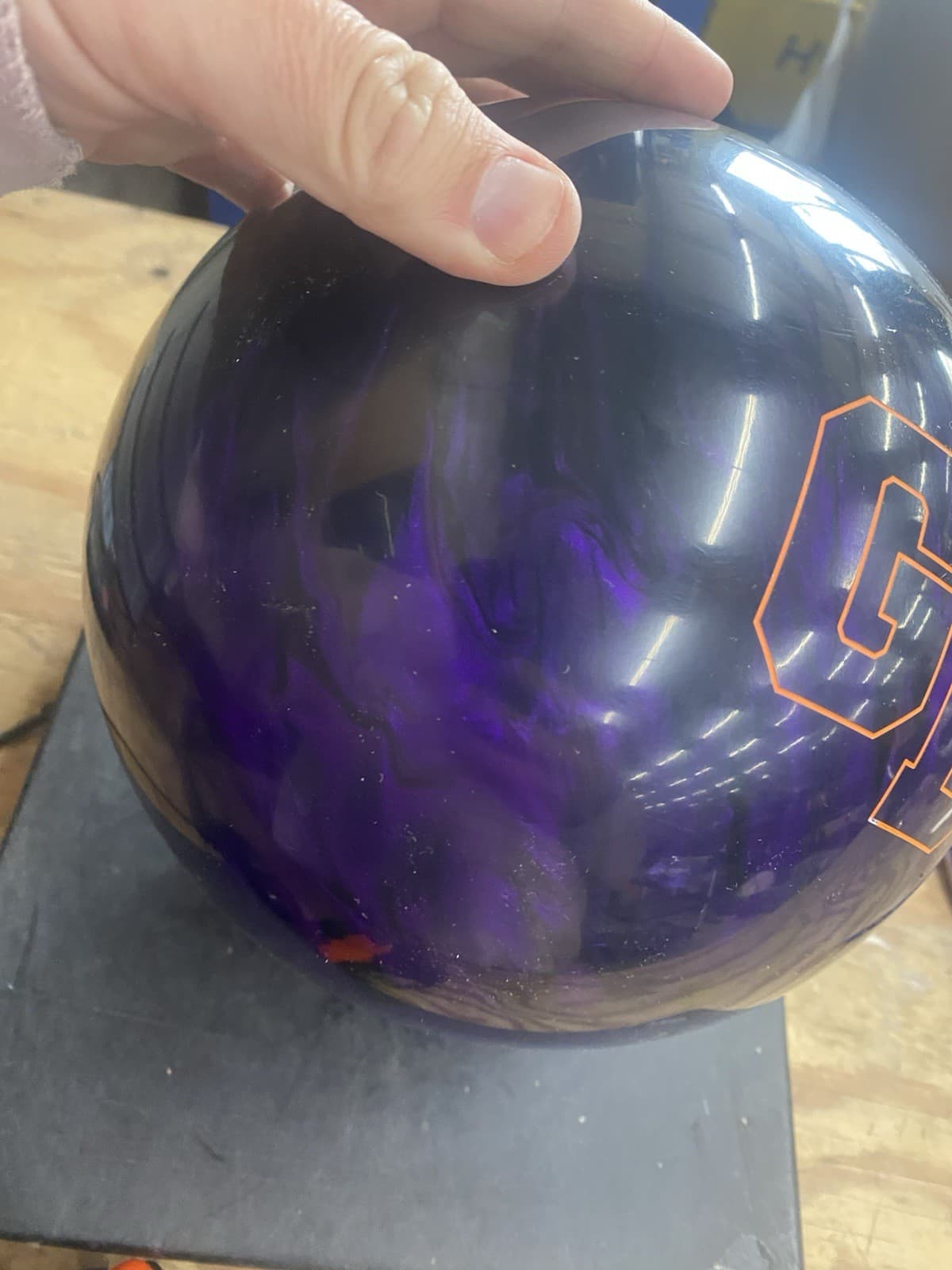 14 Pound-Ebonite "GB4 HYBRID PURPLE" NOT DRILLED 4