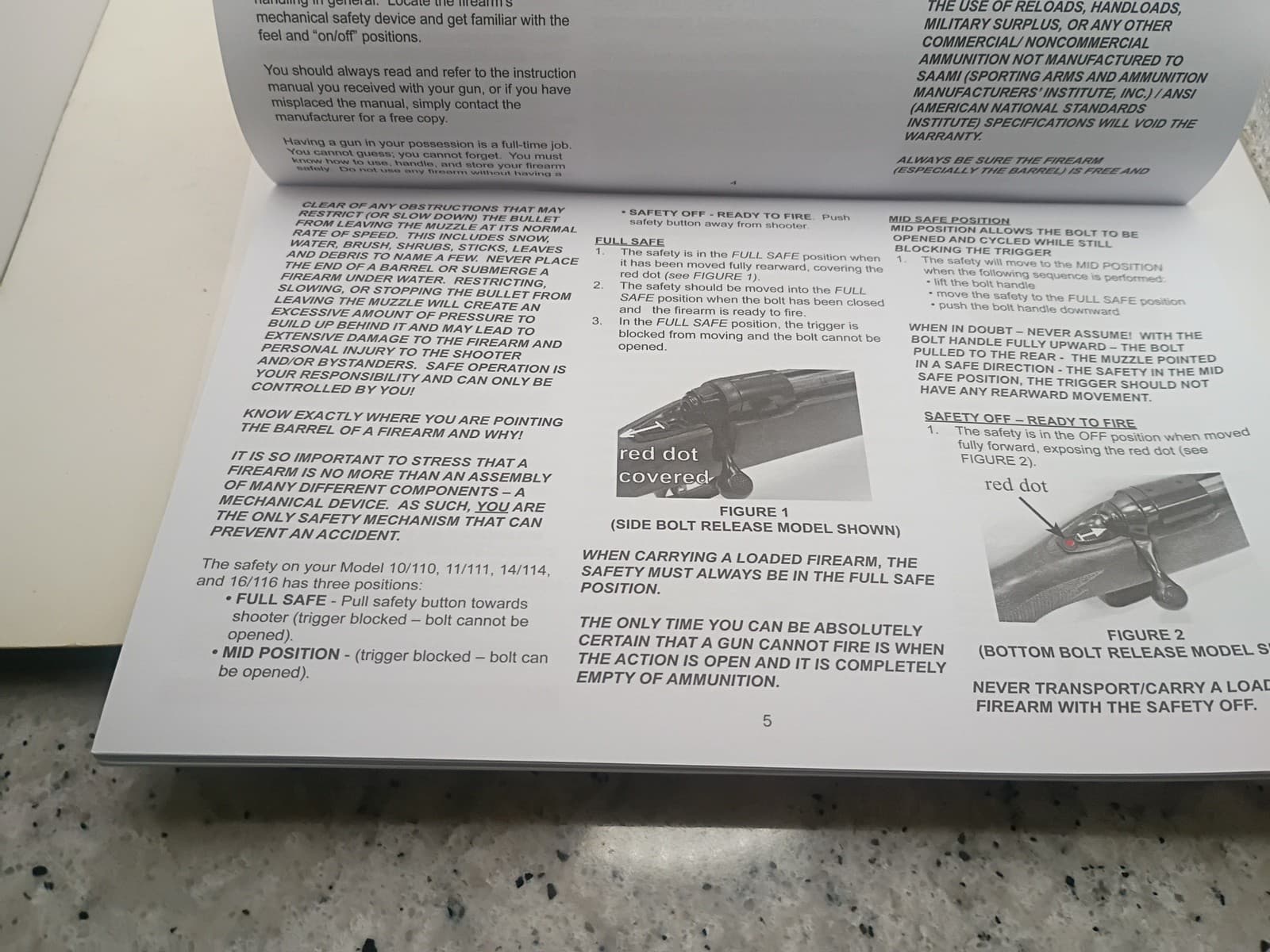 Savage 10/110 Bolt Action Rifle Owners Manual 2016 5