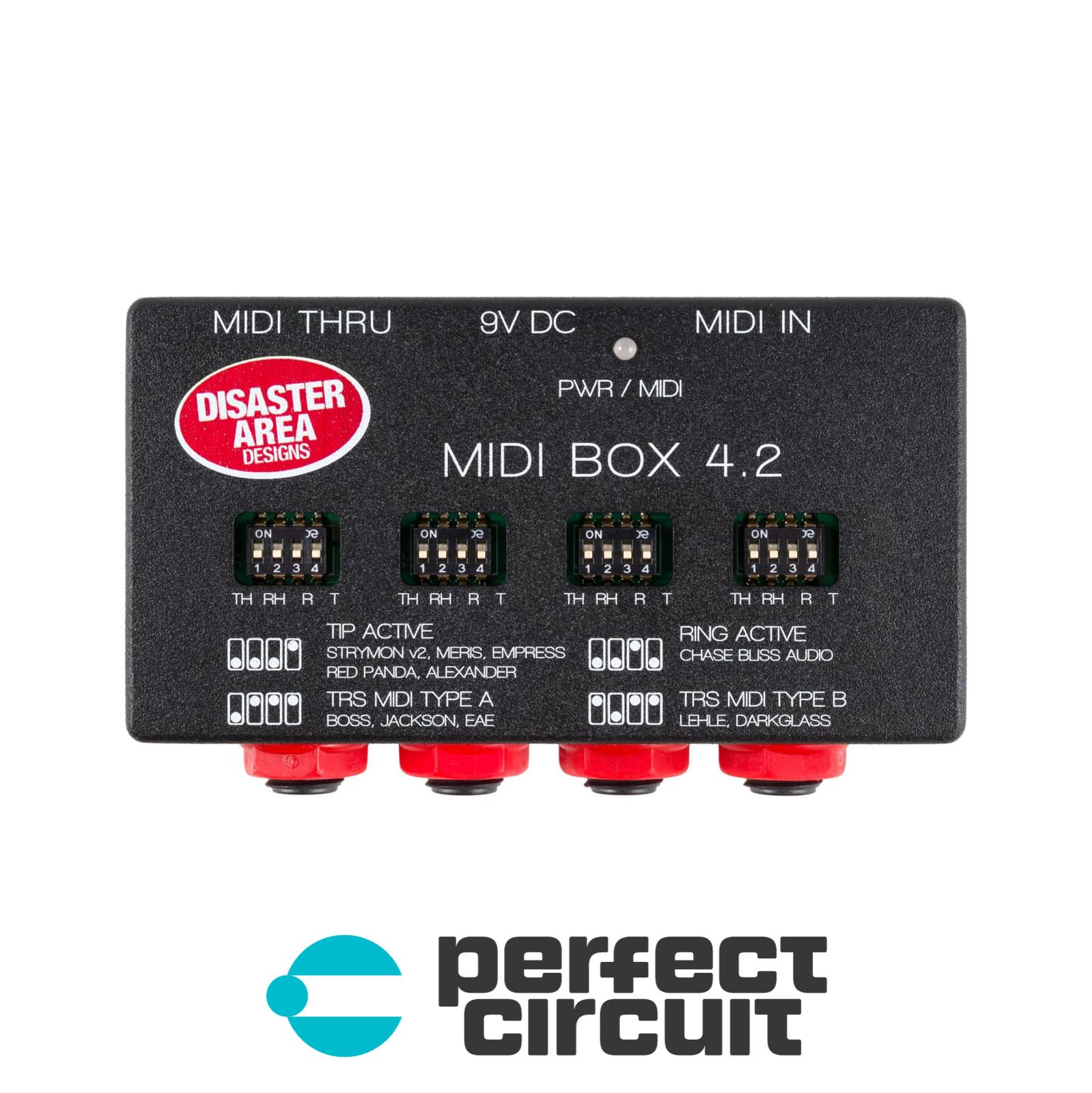 Disaster Area MIDI Box 4 Pedal Interface EFFECTS - NEW - PERFECT CIRCUIT