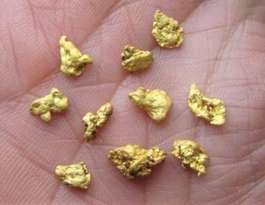 PURE GOLD NUGGET ALASKA YUKON BC NATURAL SMALL ROCK HAND PICKED RAW FINE 22k .3g 6