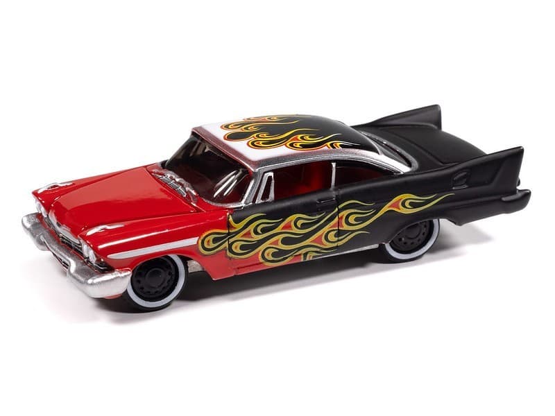 JOHNNY LIGHTNING 1:64 JLSP416B 1958 PLYMOUTH FURY "KUSTOMIZED" (RED FRONT) 2
