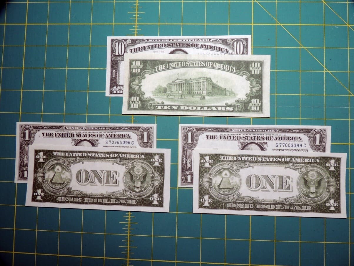 1933 & 1935 Silver Certificate Set Reproduction U.S. Currency Paper Money Copy 2
