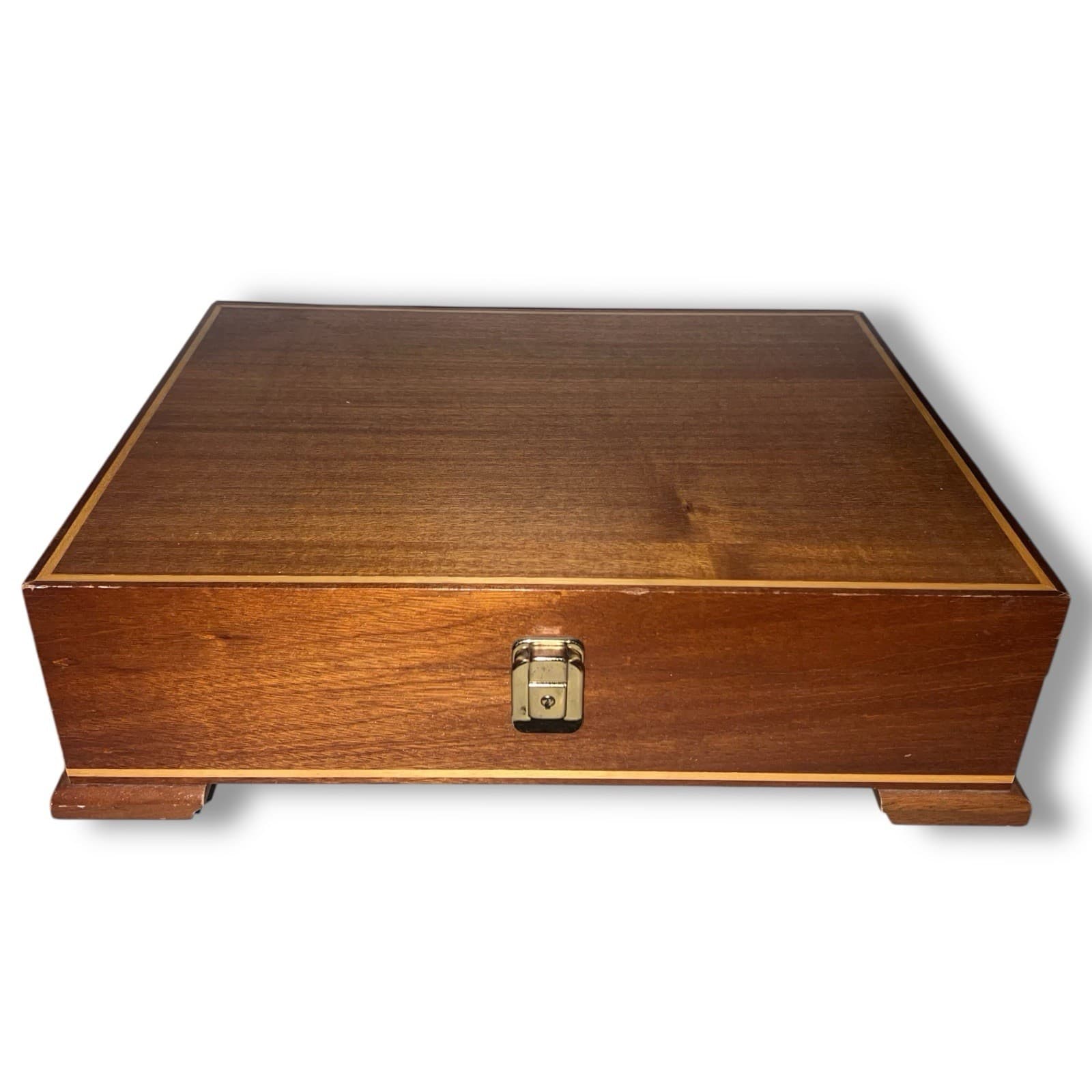 Vintage Winsor & Newton KNIGHTSBRIDGE Artist's Oil Colour Mahogany Wooden Box 2