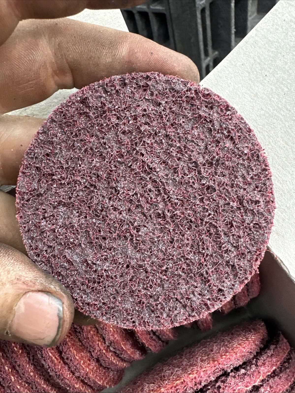 PFERD 3” Medium Hook Loop Surface Conditioning Fast Removal Non Woven Abrasive 3