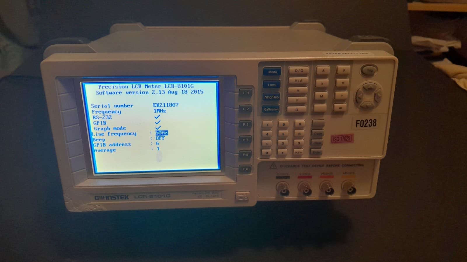 GW Instek LCR-8101G, LCR Meter, Used, Parts/Repair