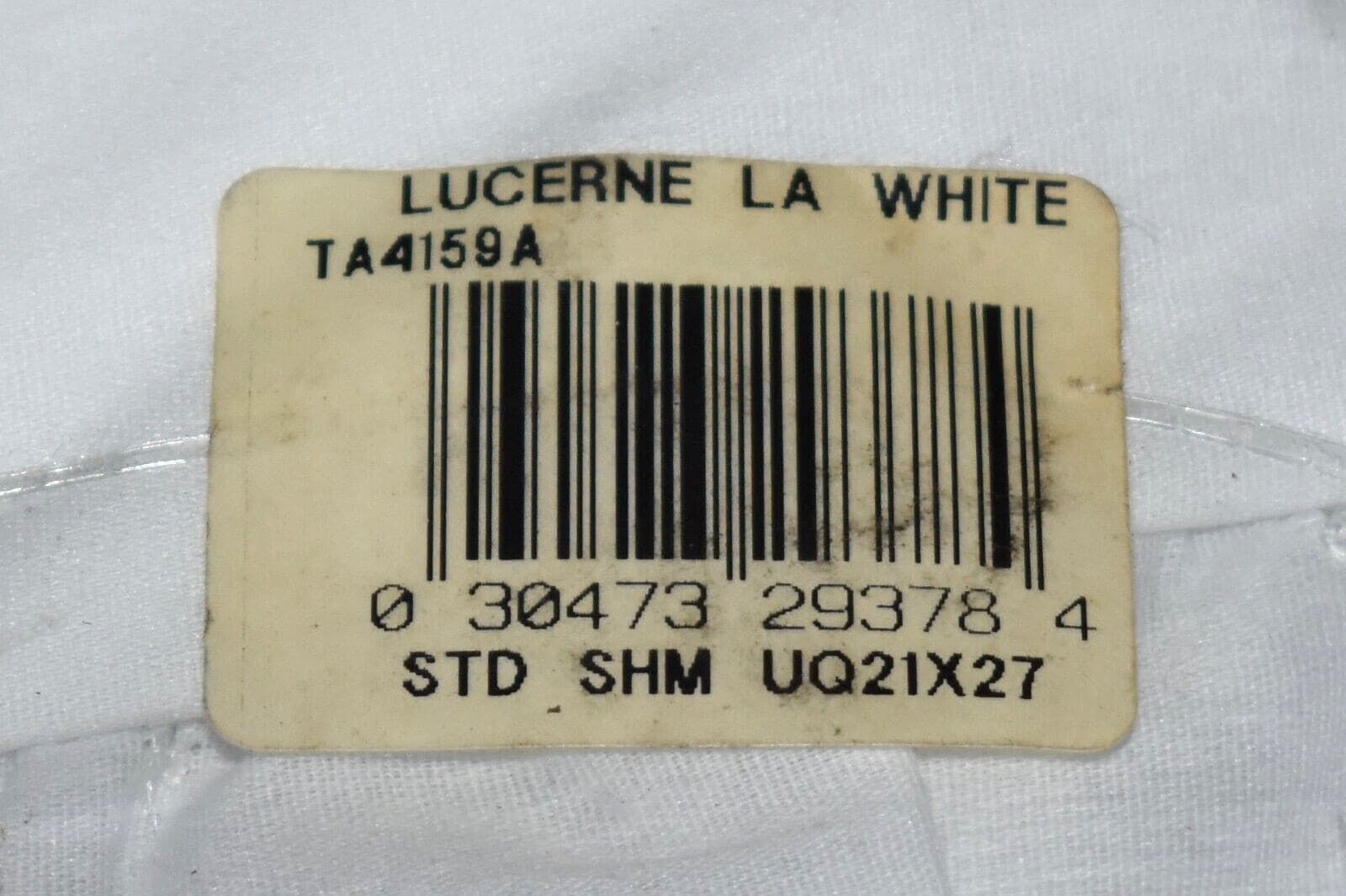 Vintage SPRINGMAID Lucerne La Pillow Sham White Eyelet Standard  Made in USA 5