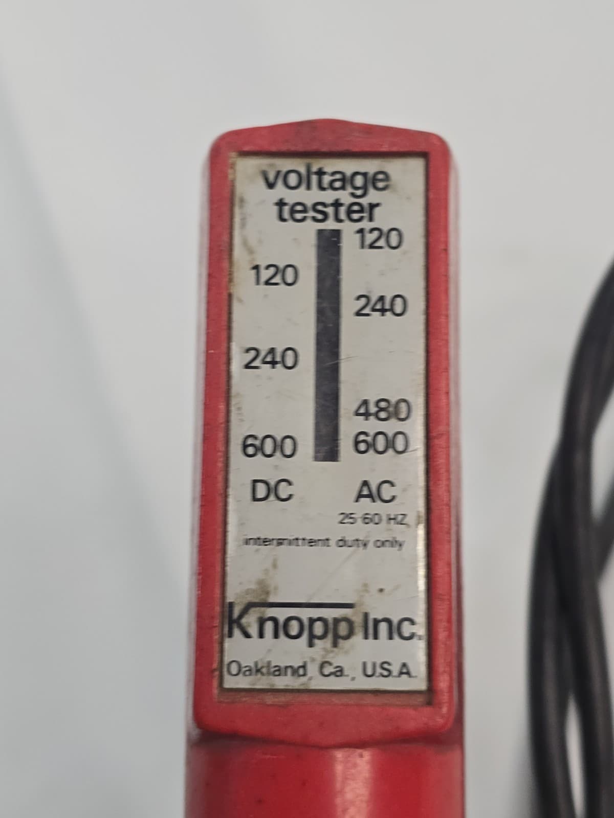 Knopp Inc K60 Voltage Tester 120v -600v AC DC 2