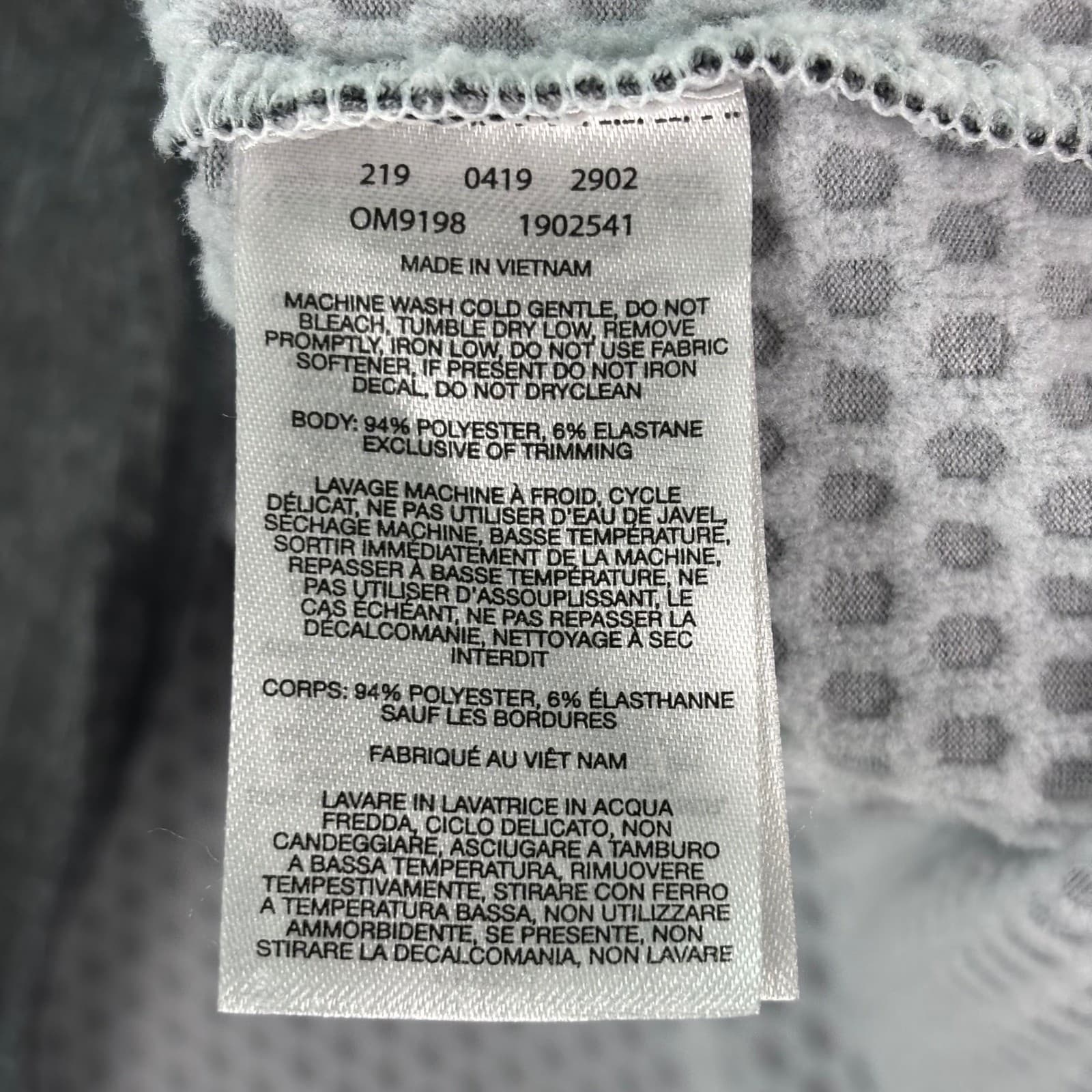 Mountain Hardwear Men's Pullover Gray Quarter Zip Stretch Fleece Lined Sz M 6