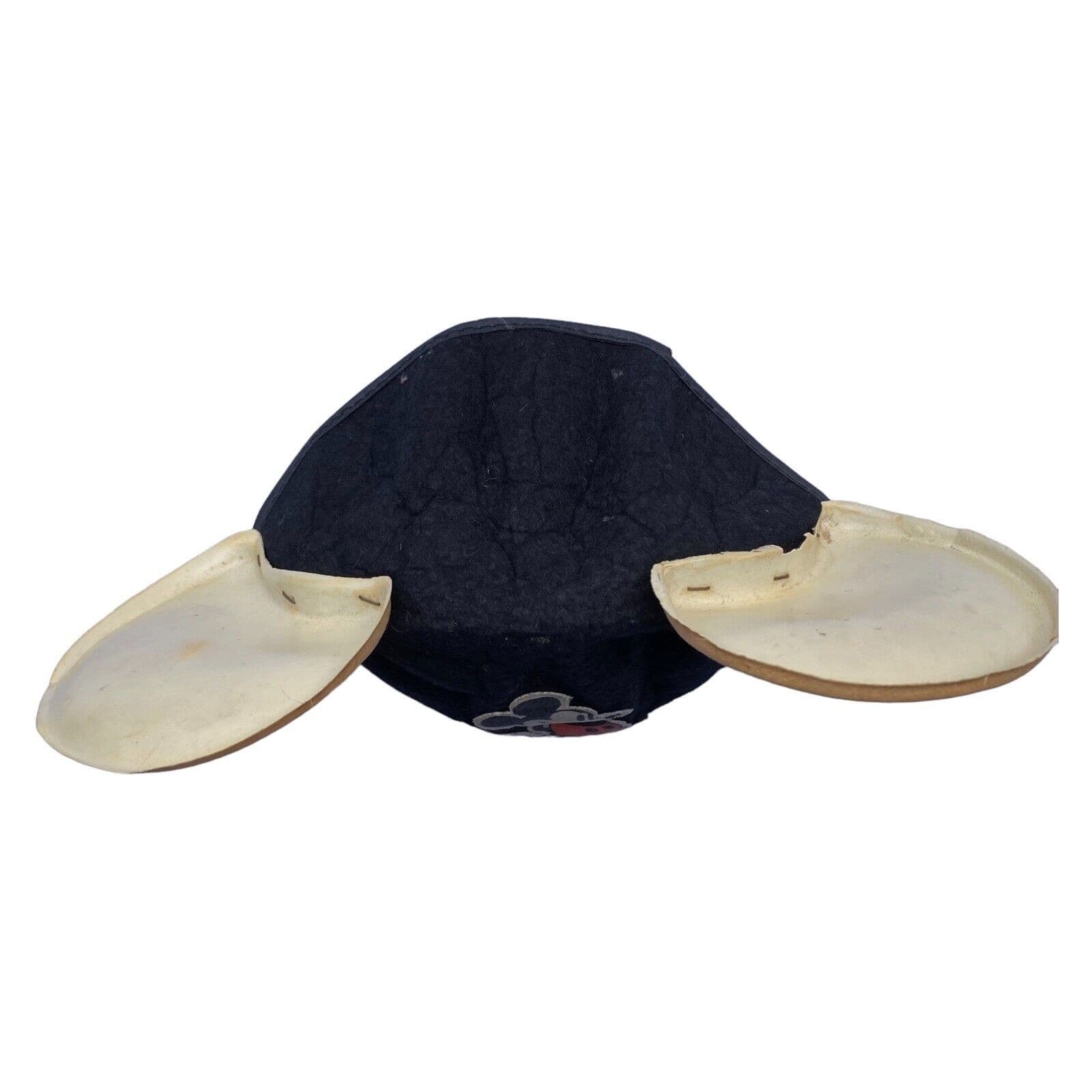 WALT DISNEY Vintage Mickey Mouse Ears Hat - B&W Cap w/ Patch 5