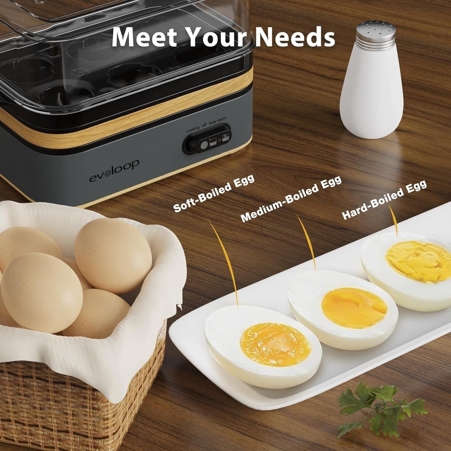 "Cocedor Electrico Rapido de Huevos con Capacidad para 6 Huevos Cocina de Huevos 5