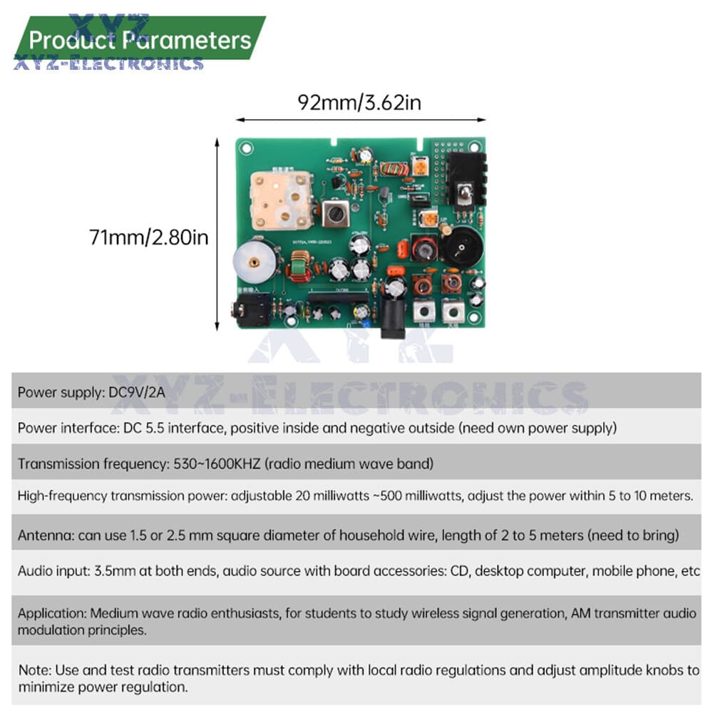 530-1600khz AM Radio Transmitter Experimental Micropower Medium Wave Transmitter 4