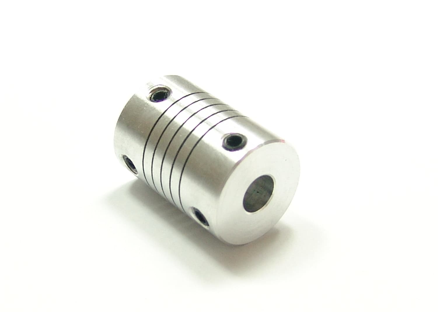 6.35 mm x 6.35 mm 1/4" Aluminum Flexible Shaft Coupler Coupling Linear Motion 3