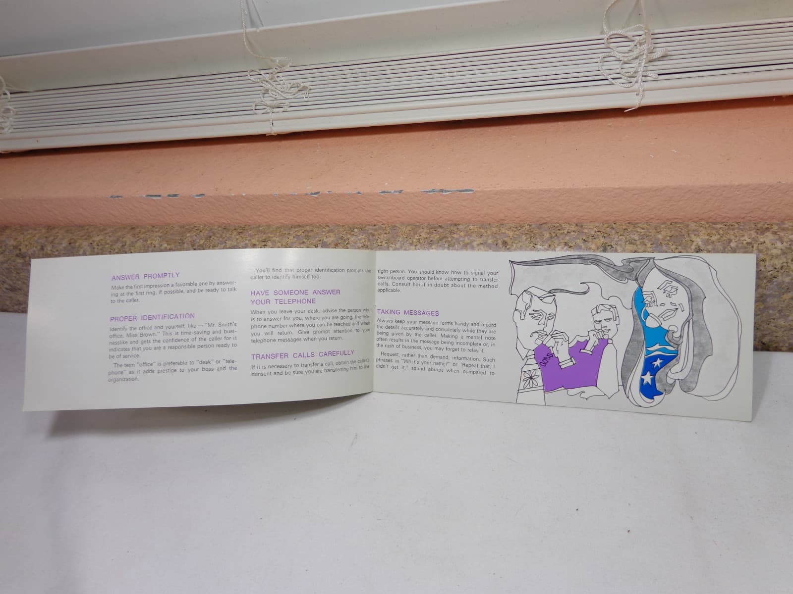 VINTAGE SOUTHWESTERN BELL TELEPHONE 1960's  RARE THE SECRETARY & THE PHONE BOOK 4