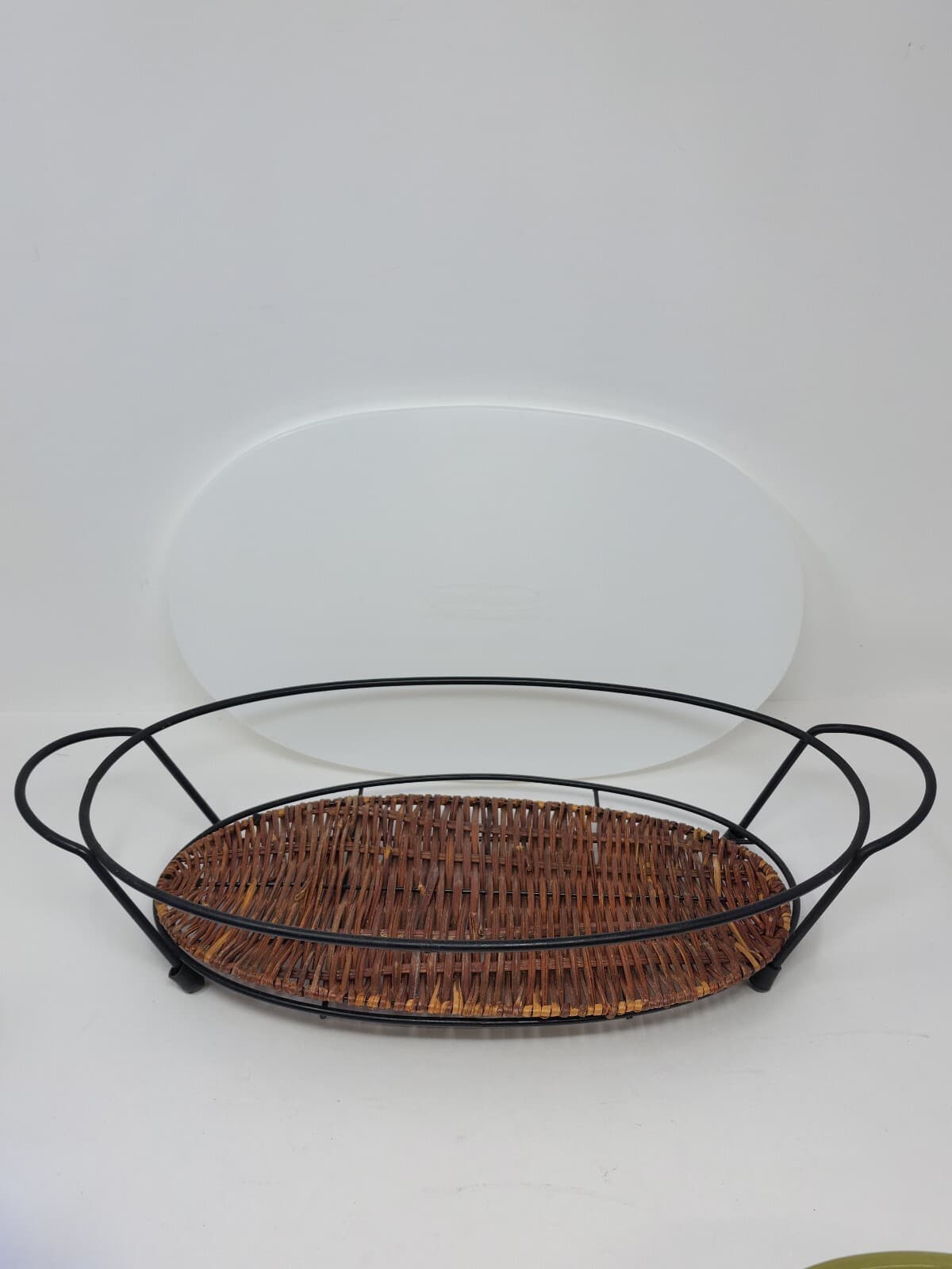 Temptations Green Divided Casserole Baking Dish With Lid & Stand Fruit Basket 5