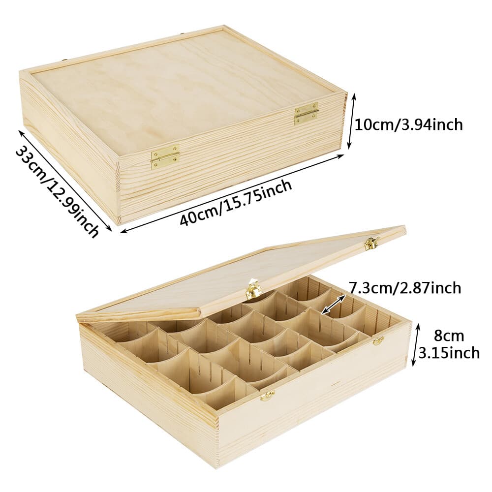 Wooden Card Collection Storage Box Exchange Trade Display Case US STOCK 2
