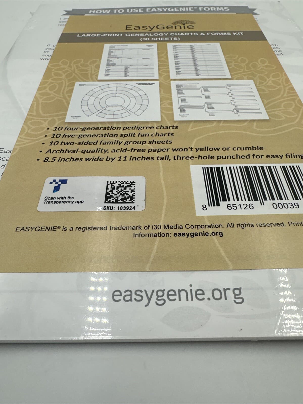 LARGE PRINT Genealogy Charts And Forms Kit Sheets for Ancestry (30 Sheets) 4