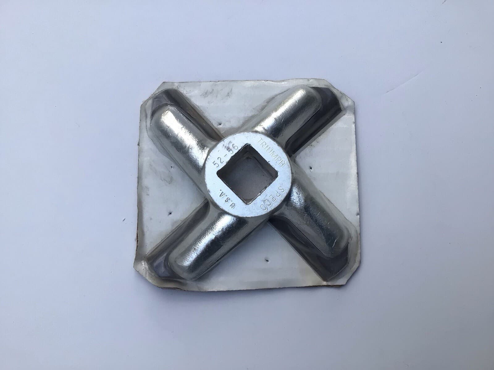 SPECO TRIUMPH #56 MEAT GRINDER KNIFE HOLDER W/BLADE ,OEM#103426