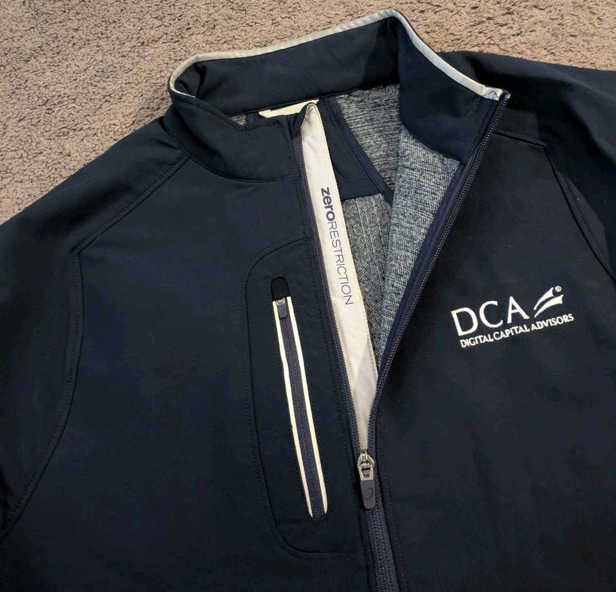 Zero Restriction Power Torque Full Zip Wool Blend Warm Waterproof Jacket Men's L 2