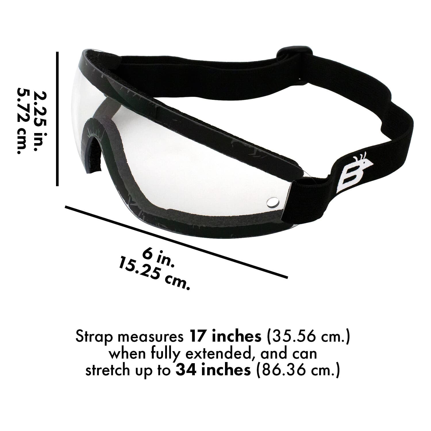 Birdz Wing Skydive Sky Diving Goggles Clear Lens UV400 6