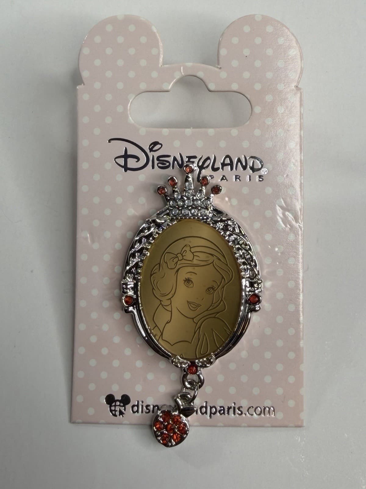 Disney DLP Disneyland Paris Princess Dangle Crown Frame Snow White Pin