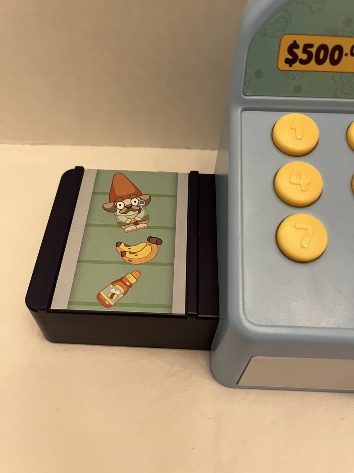 Bluey Cash Register Incomplete (Credit Card, Dollars, And Some Coins) Tested 6