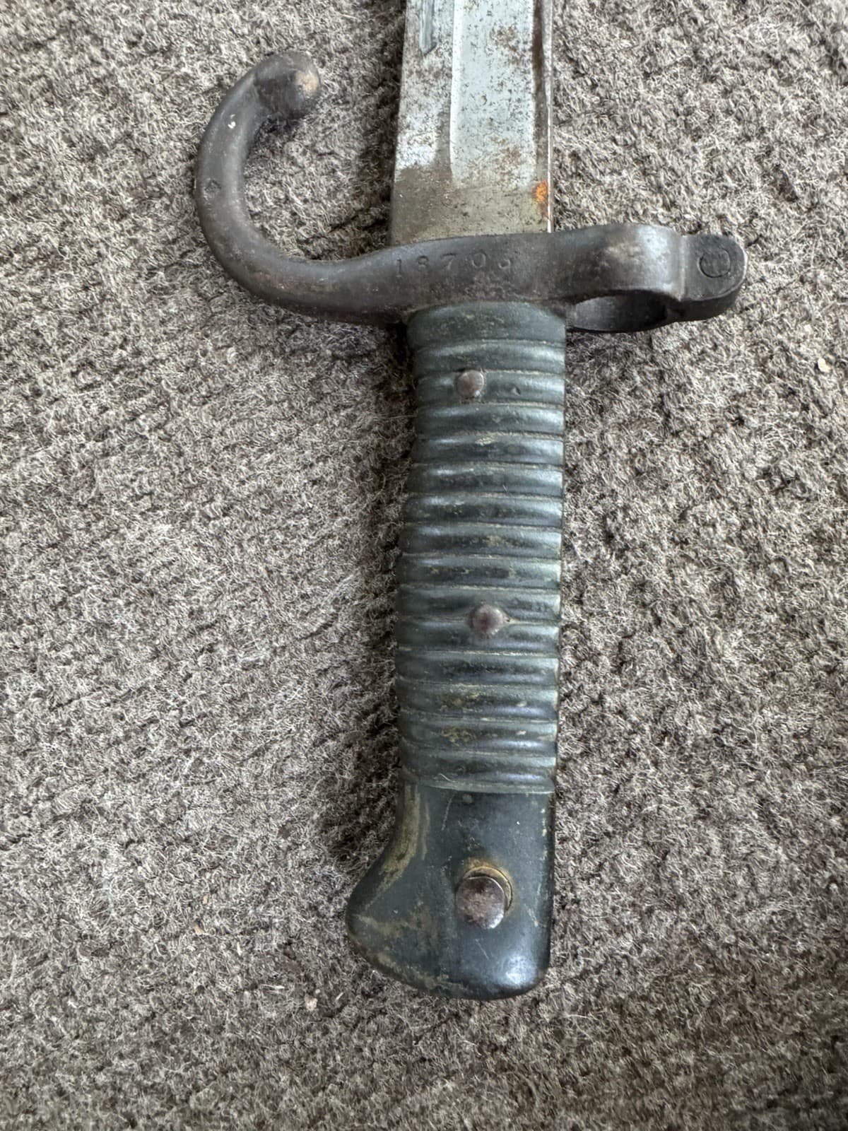 WWI Era Model 1866 French Chassepot Bayonet w/ Scabbard 5