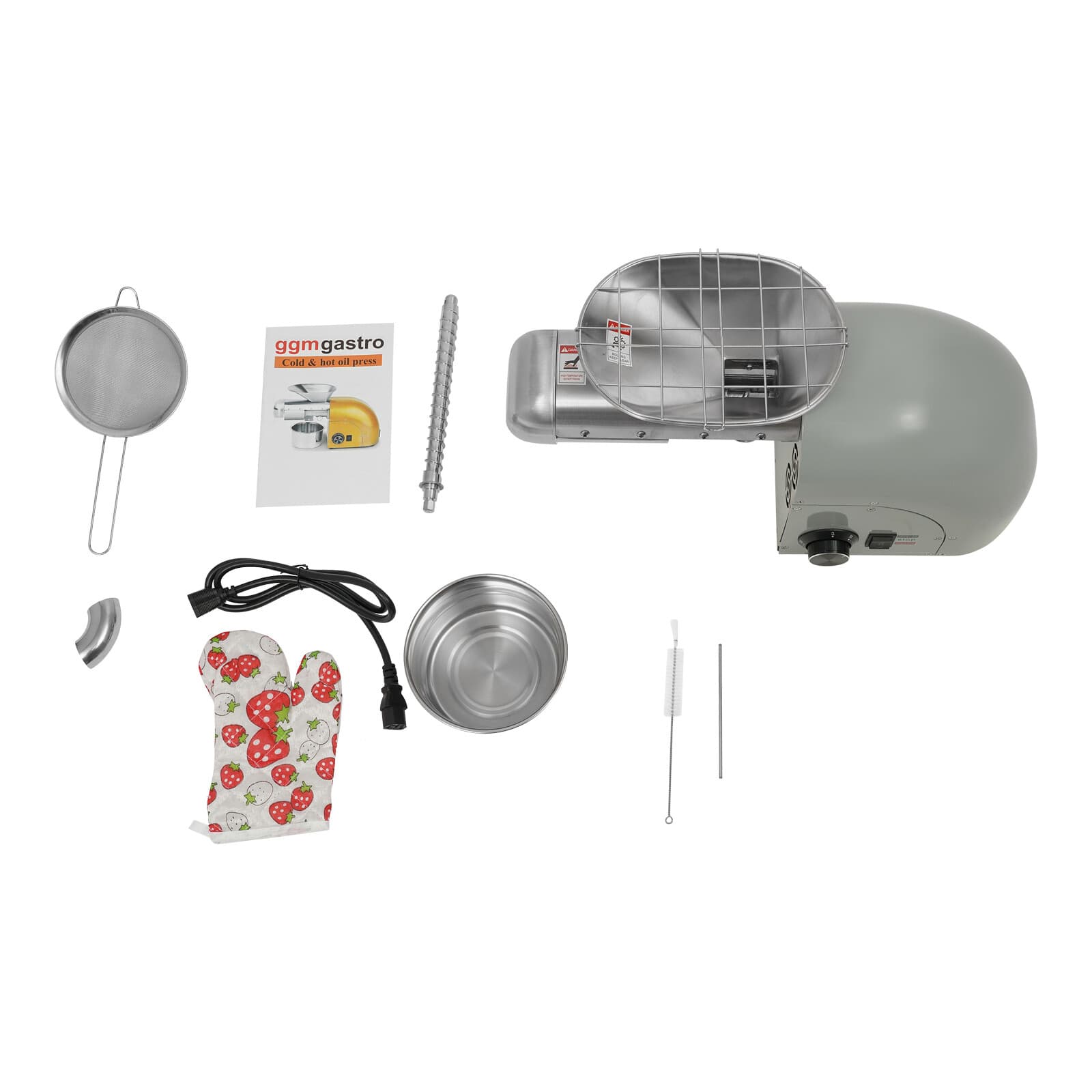 Automatic Hot and Cold Oil Press Machine Stainless Steel Oil Expeller 110V 1800W 2