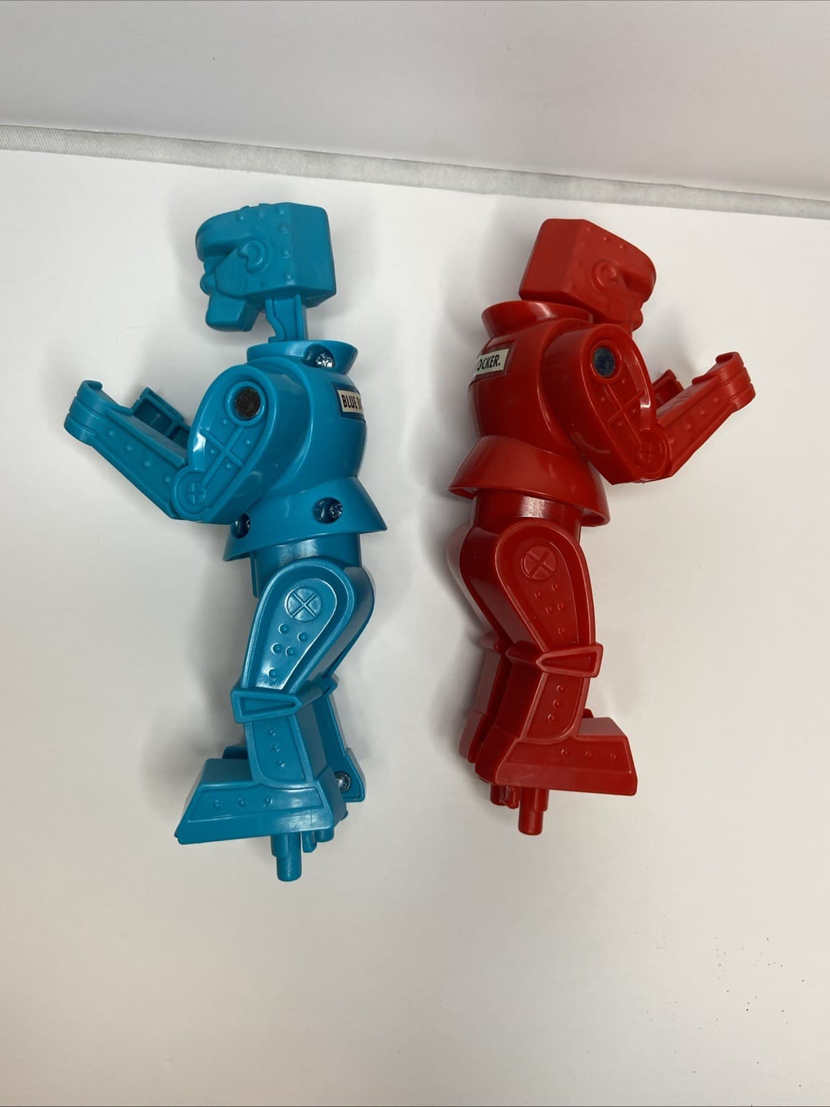 Marx Vintage Rock'em Sock'em Robots 1973 Blue Bomber Red Rocker 4