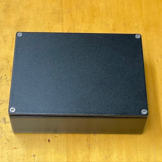 Aluminum Project Enclosure Box 6.25 X 4.75 X 1.80, Black Powder Coat, Made in US 2