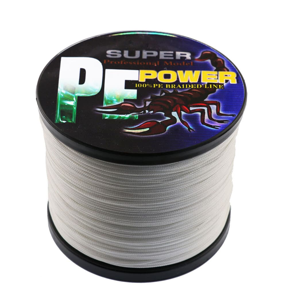 16 Strands 100M-2000M 20lbs-500lbs White Hollow pe Dynema Braided Fishing Line 2