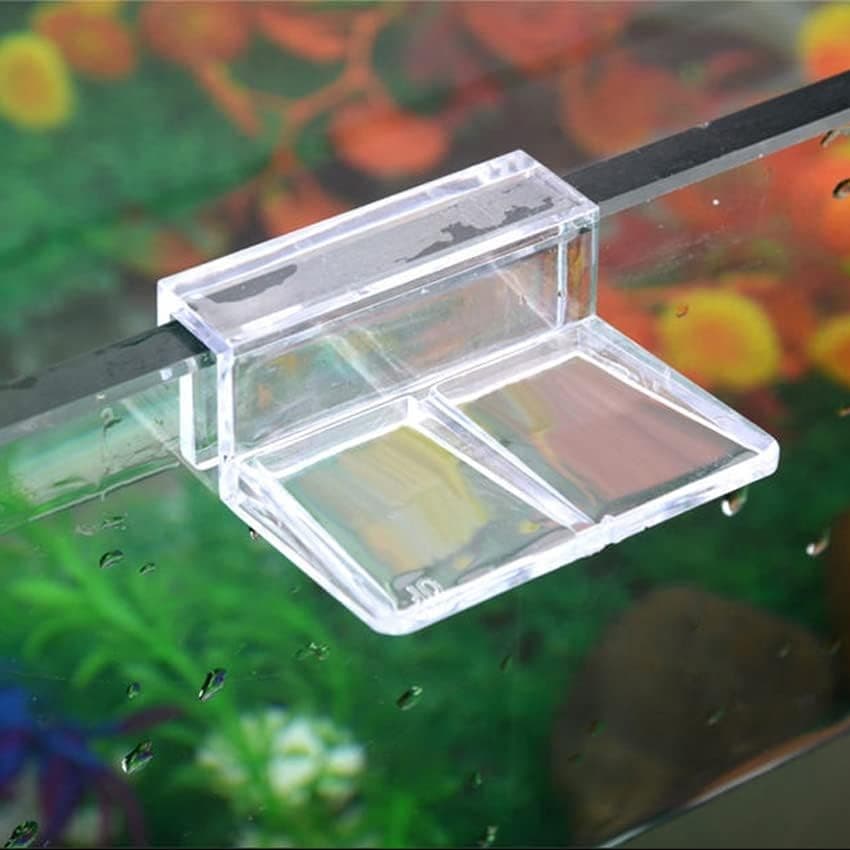 JianLing 8pcs Aquarium Glass Cover Clip Clear Acrylic Support Holder for...  5