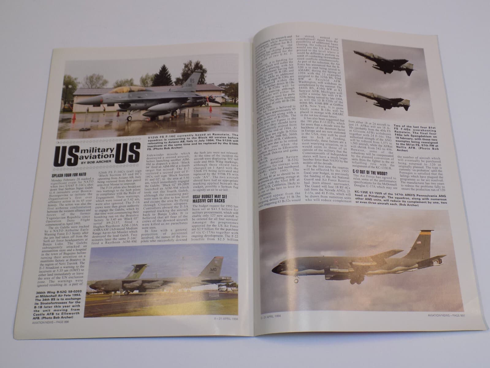 Aviation News Apr 1994 Supermarine Spitfire Mk.IX Plans Fokker 50 Norwich Dakota 4