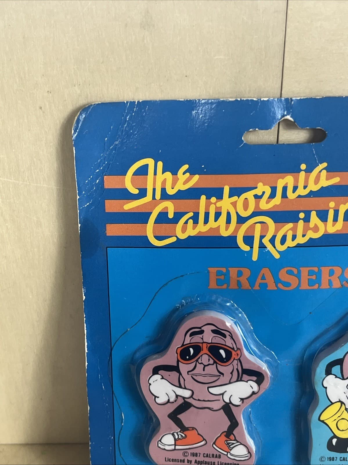 Vintage 1987 California Raisins Erasers Sealed 5