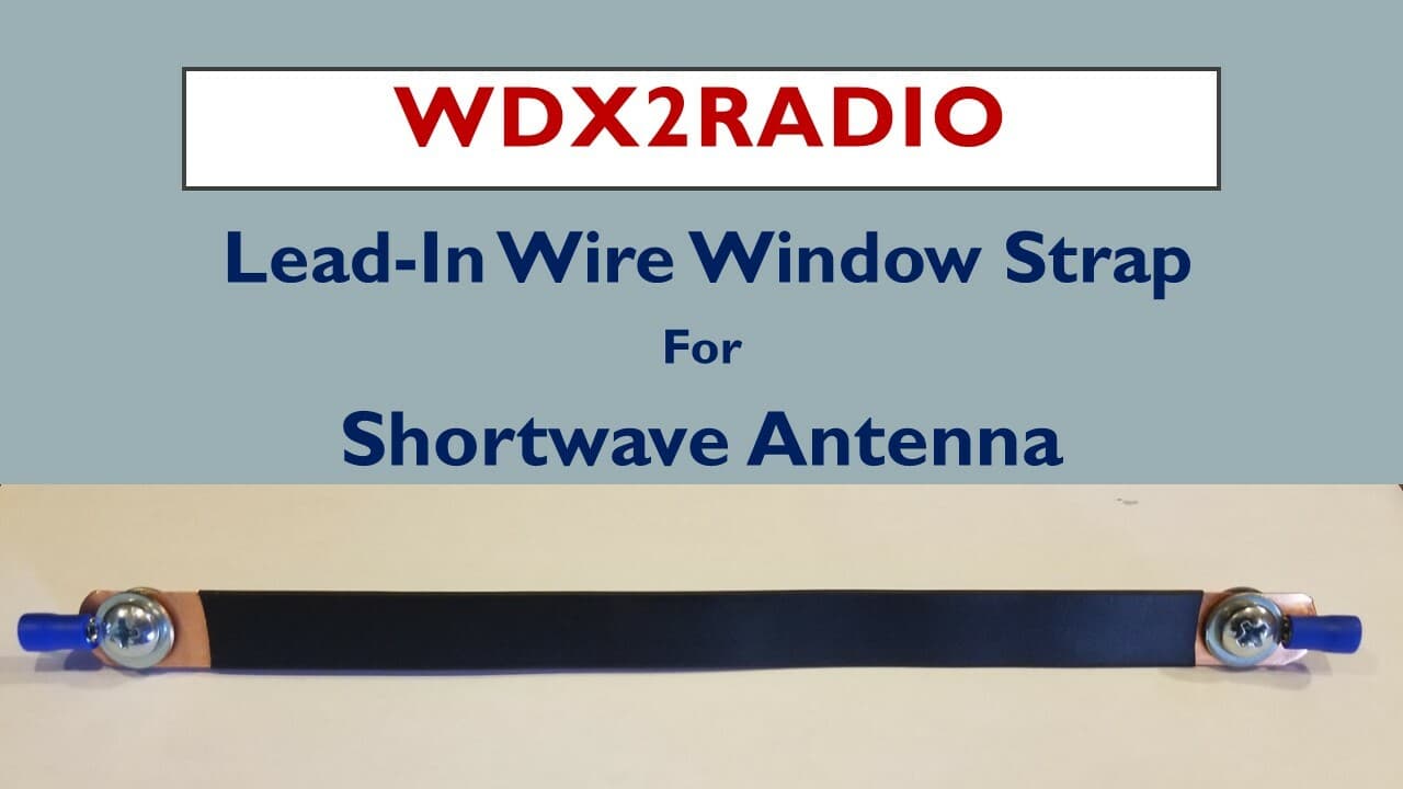 Shortwave Antenna Wire Window Channel Lead In Strap No holes No Drill EZ Install