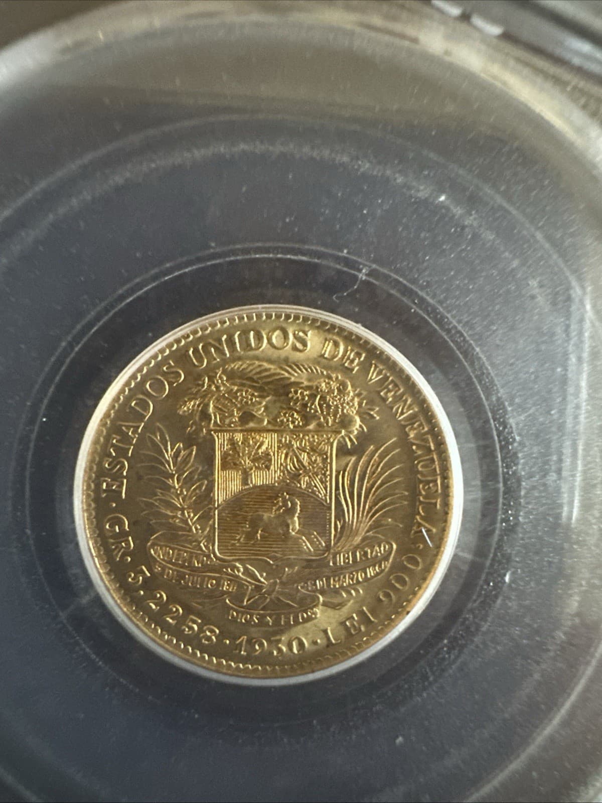 1930 Venezuela Gold 10 Bolivar PCGS MS 67  Super Coin 6