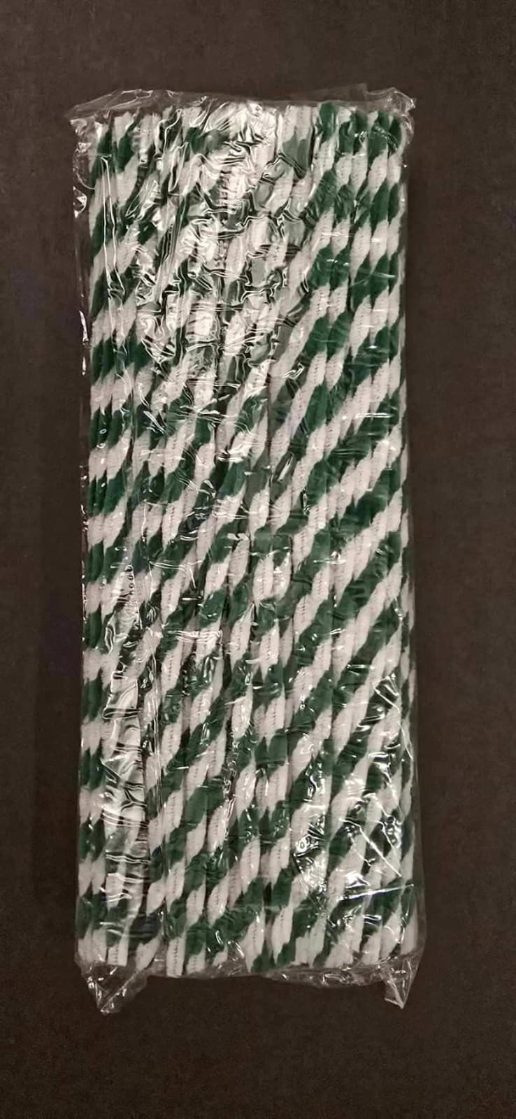 Pipe Cleaners Crafts Chenille Stems 12 Inch x 6mm 100 Count Green, Red, White