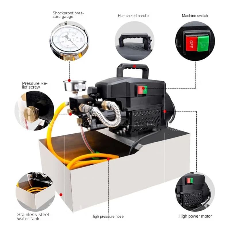 LDE-25 Electric Pressure LDE-25 Pressure and Leak Measurement of Plumbing Pipes
