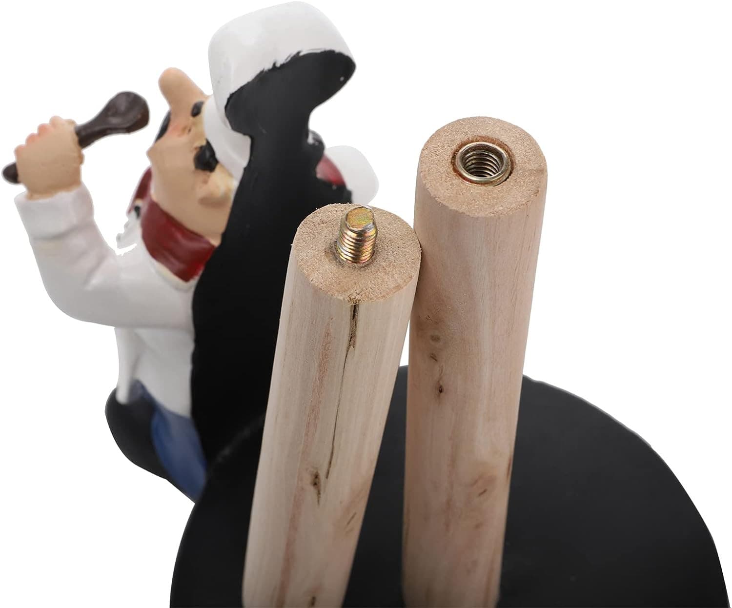 Suwimut Chef Style Paper Towel Holder, Resin Crafts Display Chef Figurines Creat 3