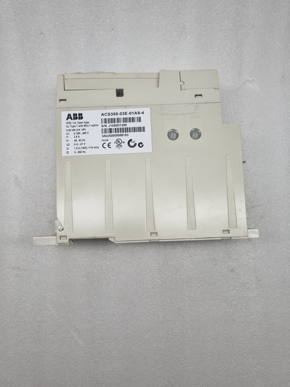 ABB ACS355-03E-01A9-4 FREQUENCY CONVERTER FREE FAST SHIP 6
