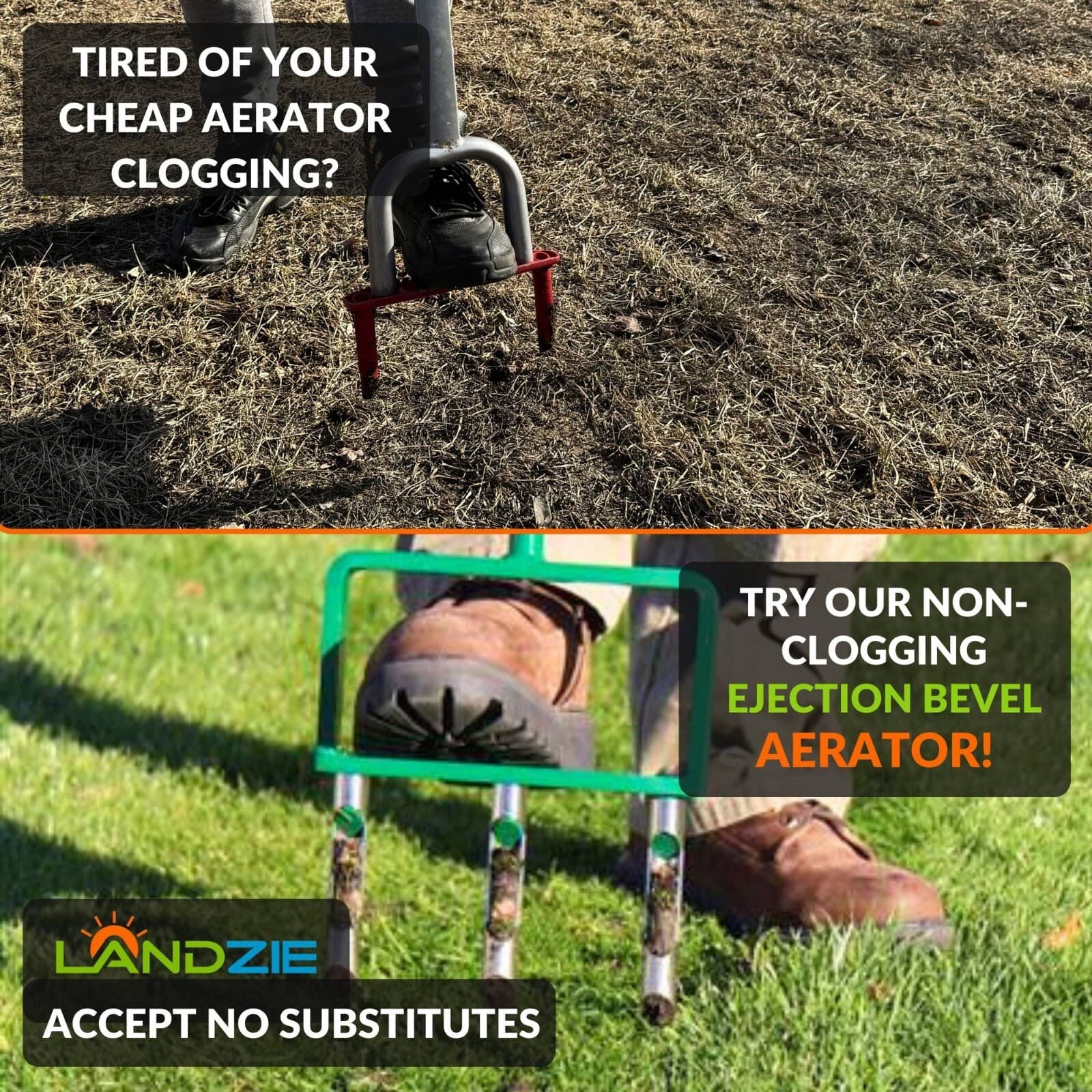 Landzie 42" Hollow Tine Fork Lawn Aerator 2