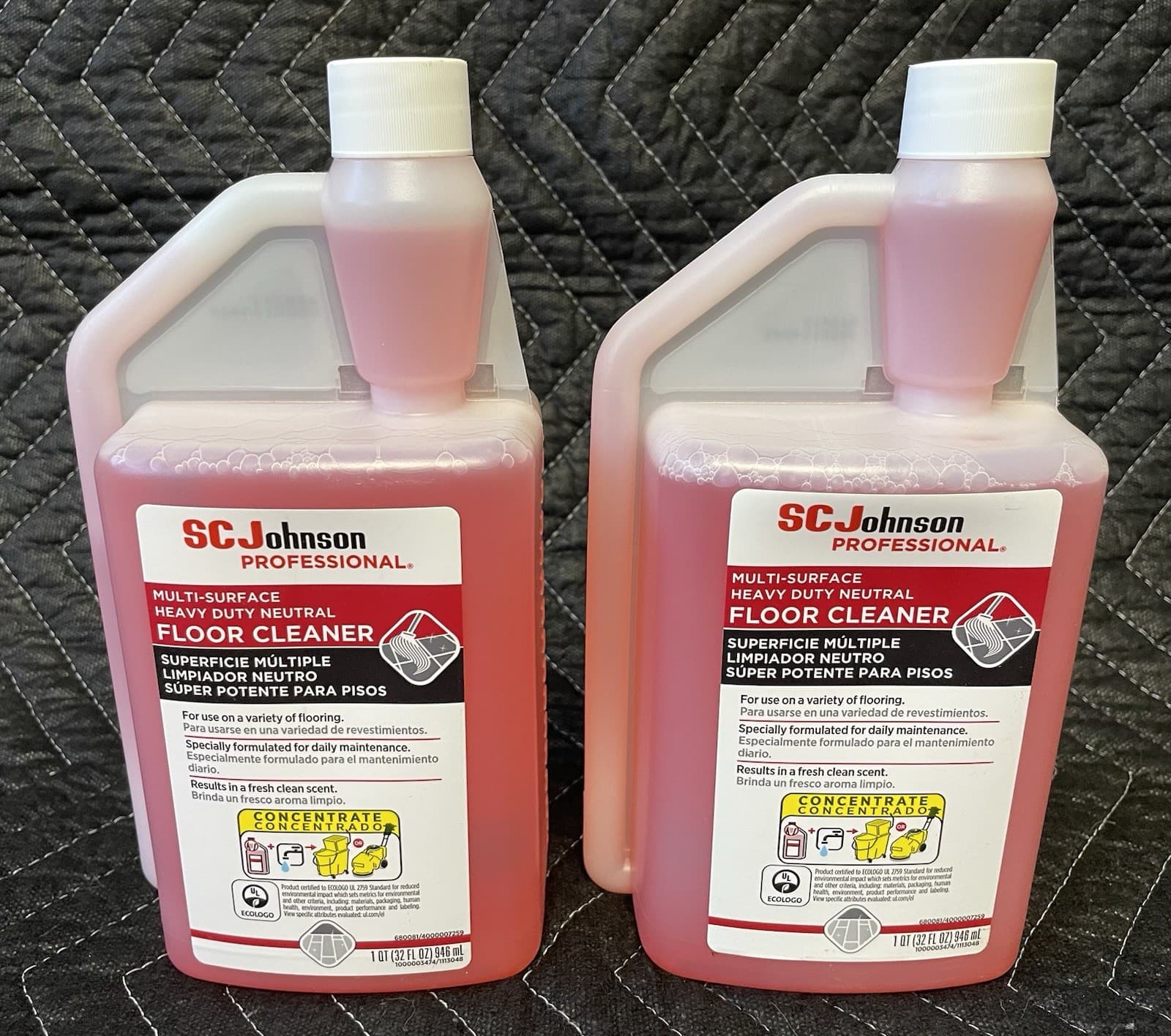 2 Bottles SC Johnson Professional Heavy Duty Neutral Floor Surface Cleaner 32oz 3