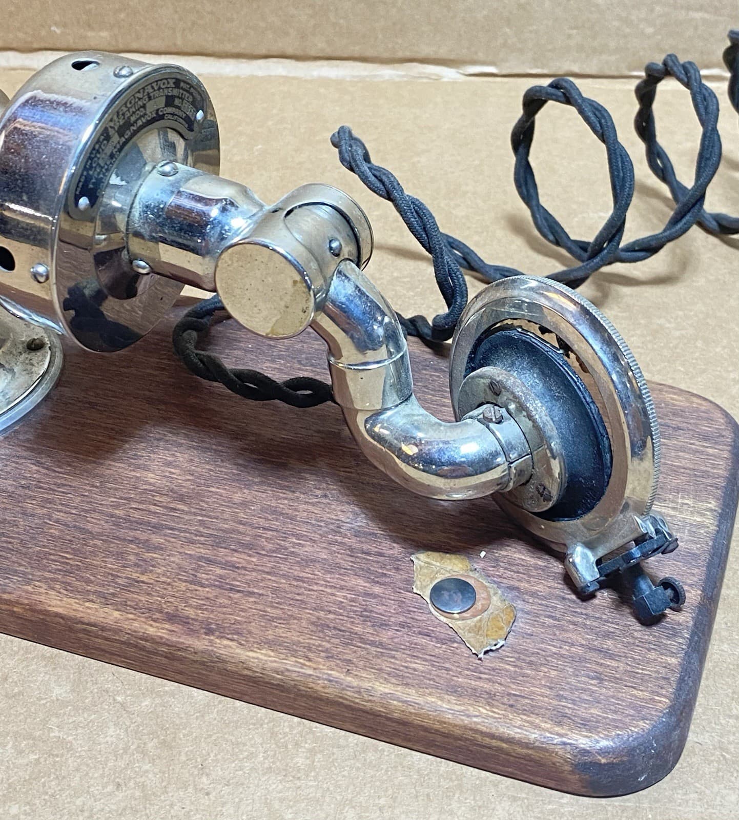 MAGNAVOX LOUD SPEAKING TRANSMITTER TYPE MT MODEL 4, Reproducer Rare Find 4