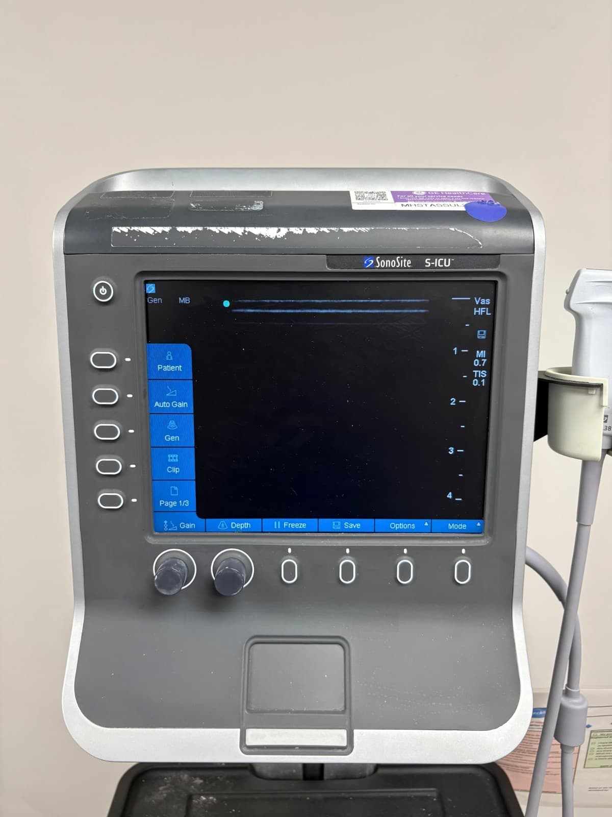 Sonosite S-ICU Ultrasound System w/ Stand and Ultrasound Accessories 2