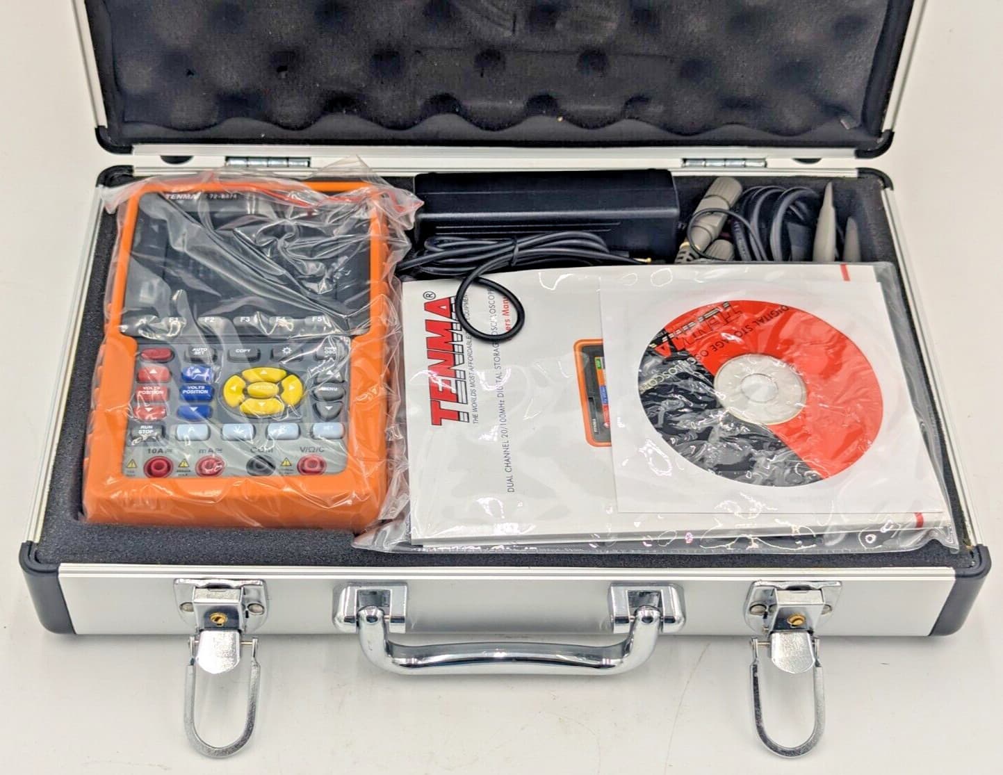 TENMA 72-8474 Oscilloscope, 0+2 Channel, 100 MHz, 500 MSPS, 6 kpts, 3.5 ns 4