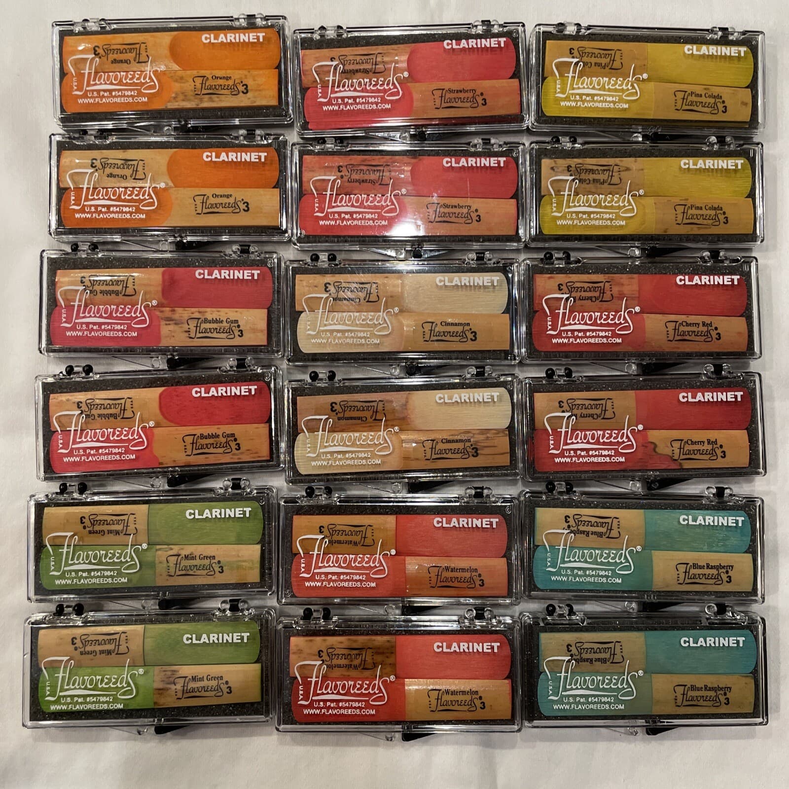 Clarinet Reeds 3.0, Flavoreeds, 9 Different Flavors As Shown, 4 Of Each Flavor