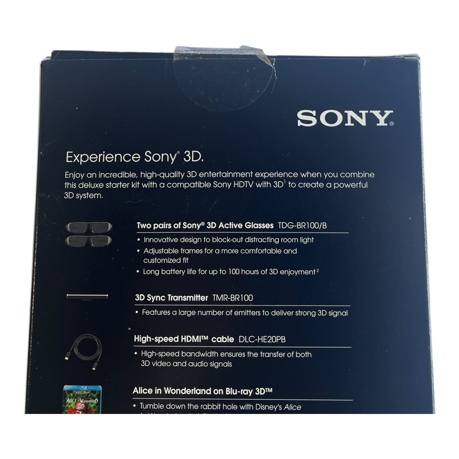 Sony 3D Deluxe Starter Kit w/ 2 Active Glasses, Transmitter, HDMI 3