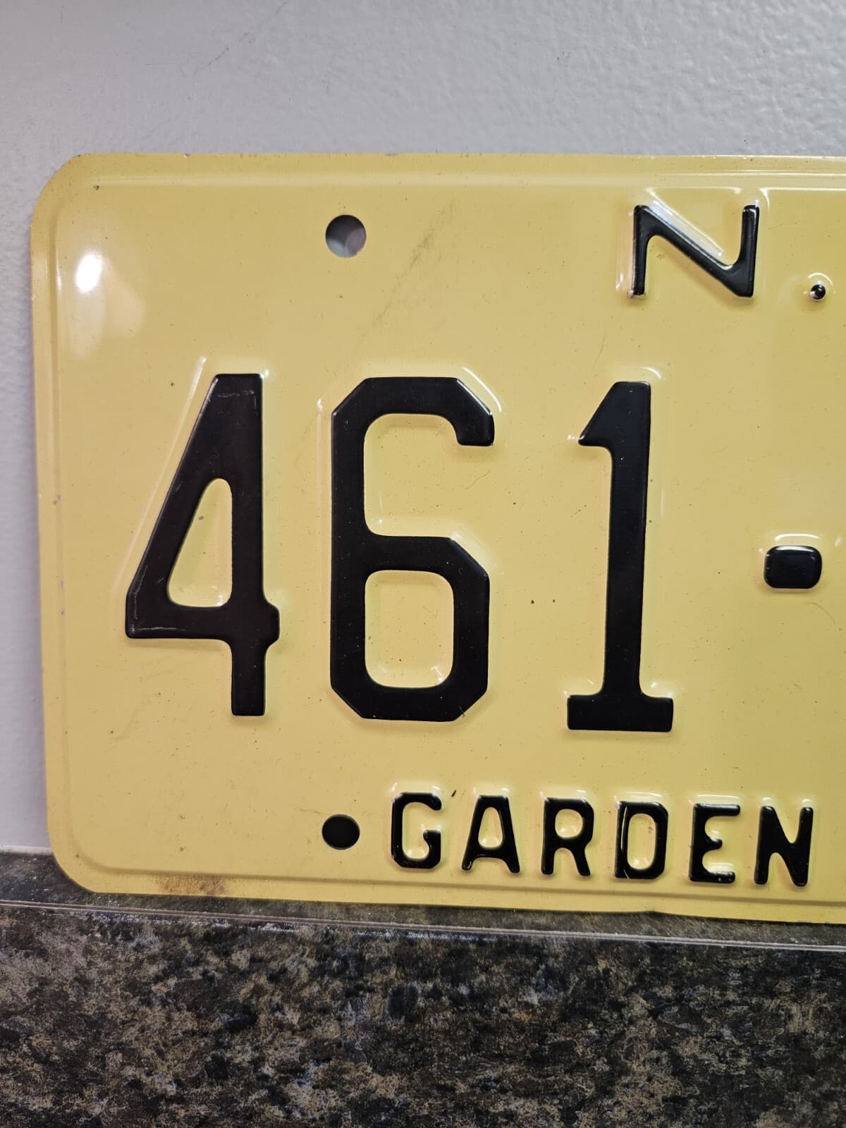 Vintage New Jersey License Plate NICE 461-EIN (Lot 609) 2